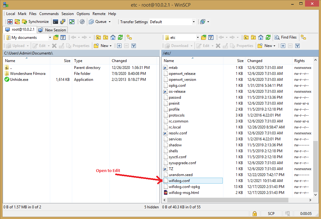 Openwrt wifidog config